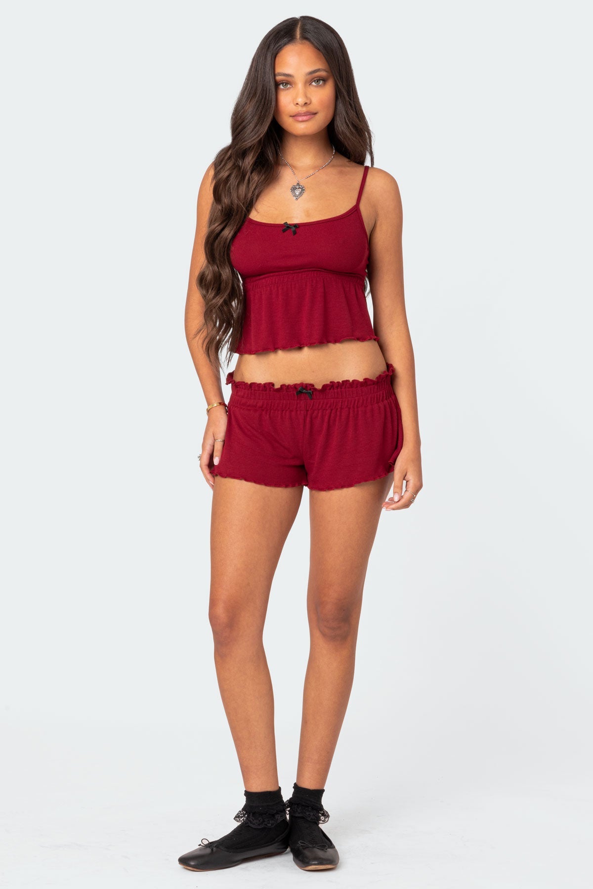 Ruby Ribbed Tank Top