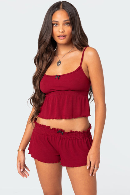 Ruby Ribbed Tank Top