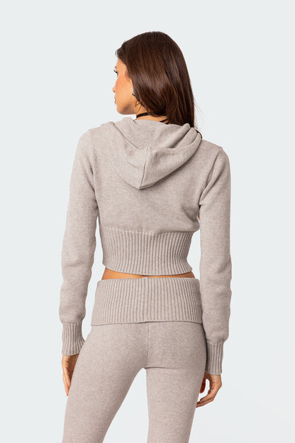 Luna Knit Hooded Cardigan